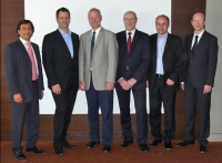 Der neu zusammengesetzte Aufsichtsrat der parmapharm (von links nach rechts):G&ouml;khan G&ouml;ymen, Tom Vetter, Florian Picha,Ulrich Schwarze, Markus Fischer, Pierre TheuerkaufNicht auf dem Foto:Astrid Krause-Uhlig, Wolf-Peter Krause, Dr. Christoph Herrmann